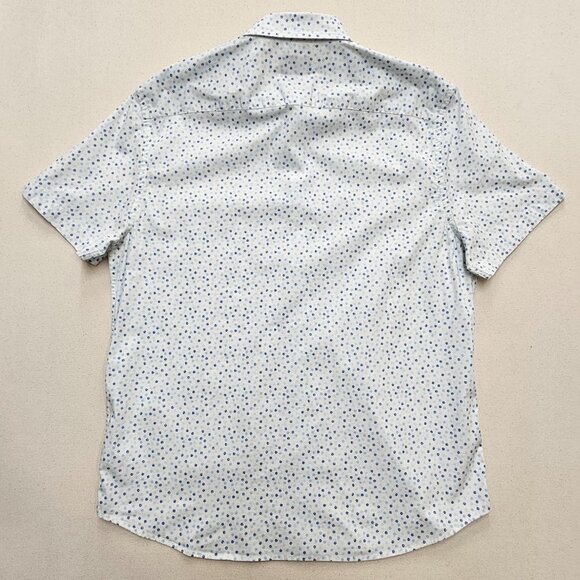 UNTUCKit White and Blue Casual Button Down Shirt - Picture 3 of 6